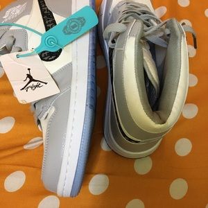 A white-gray sneakers for sale